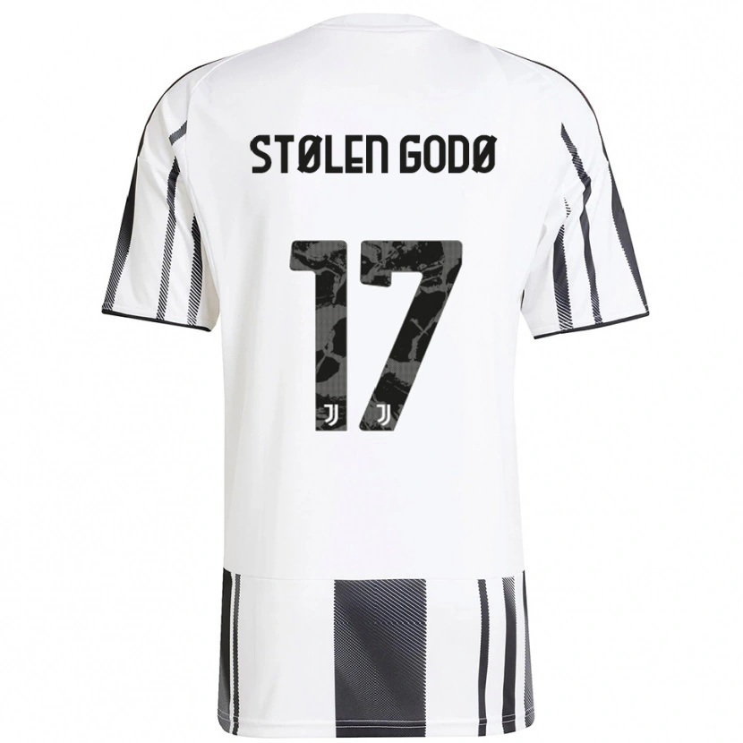 Danxen Kid Emma Stølen Godø #17 White Black Home Jersey 2025/26 T-Shirt