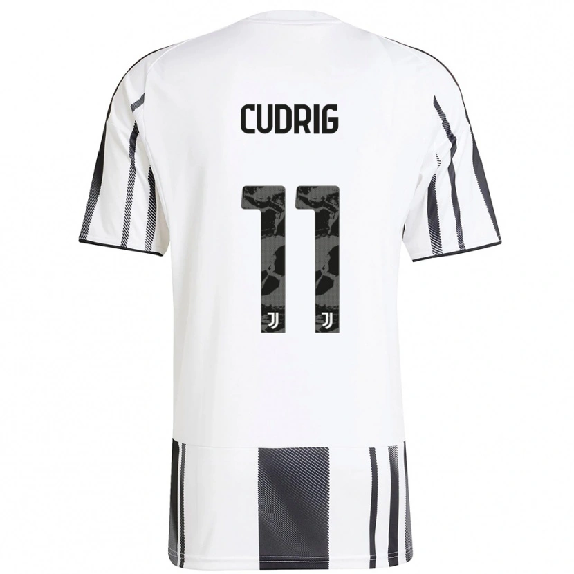 Danxen Kid Nicolò Cudrig #11 White Black Home Jersey 2025/26 T-Shirt