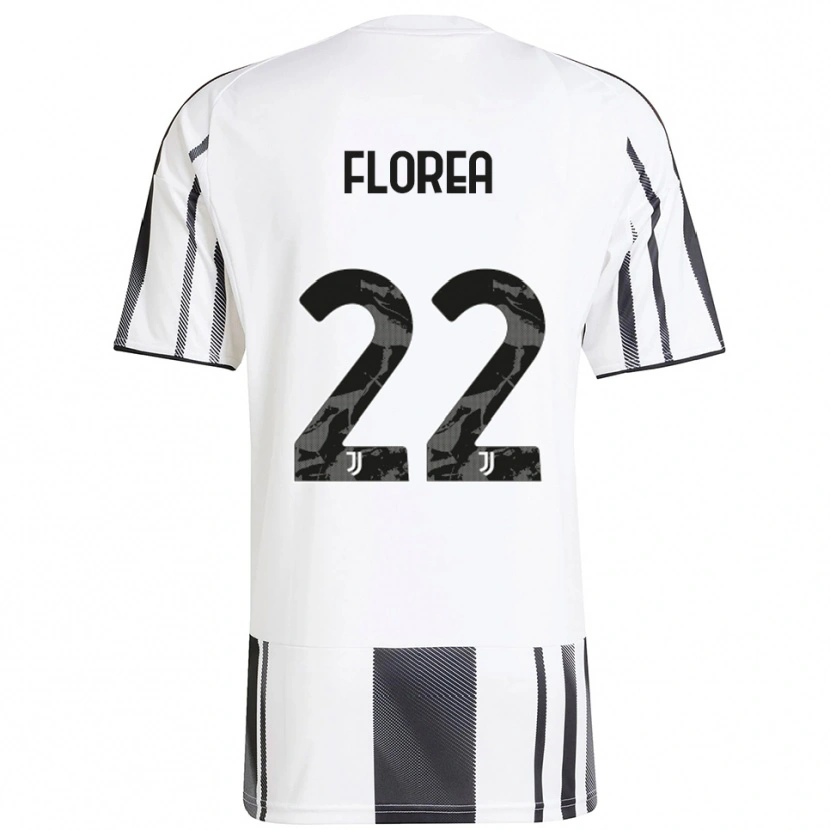 Danxen Kid Andrei Florea #22 White Black Home Jersey 2025/26 T-Shirt