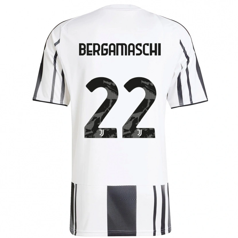 Danxen Kid Valentina Bergamaschi #22 White Black Home Jersey 2025/26 T-Shirt