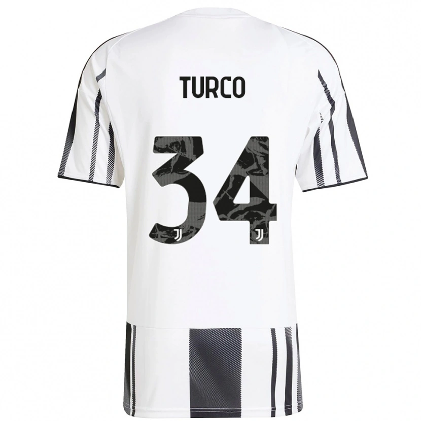 Danxen Kid Stefano Turco #34 White Black Home Jersey 2025/26 T-Shirt