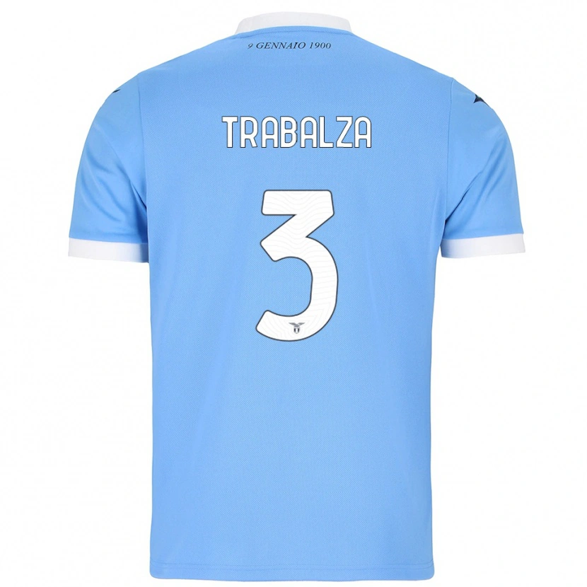 Danxen Kid Alessandro Trabalza #3 Sky Blue White Home Jersey 2025/26 T-Shirt