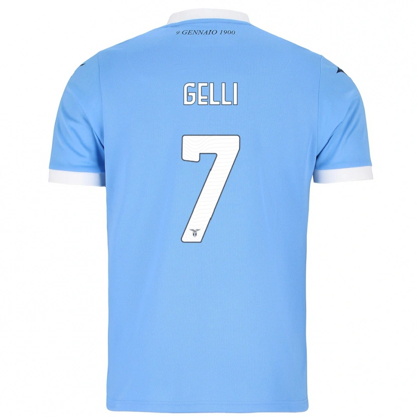 Danxen Kid Valerio Gelli #7 Sky Blue White Home Jersey 2025/26 T-Shirt