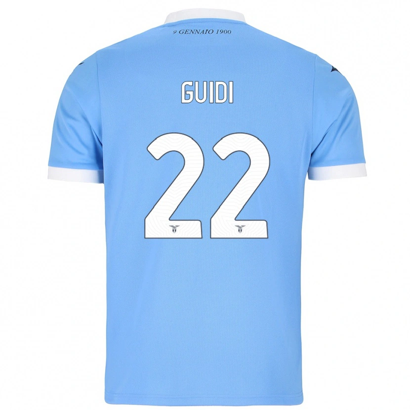 Danxen Kid Emma Guidi #22 Sky Blue White Home Jersey 2025/26 T-Shirt
