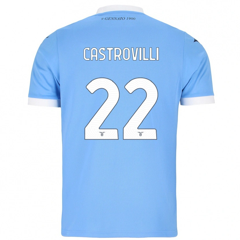 Danxen Kid Gaetano Castrovilli #22 Sky Blue White Home Jersey 2025/26 T-Shirt