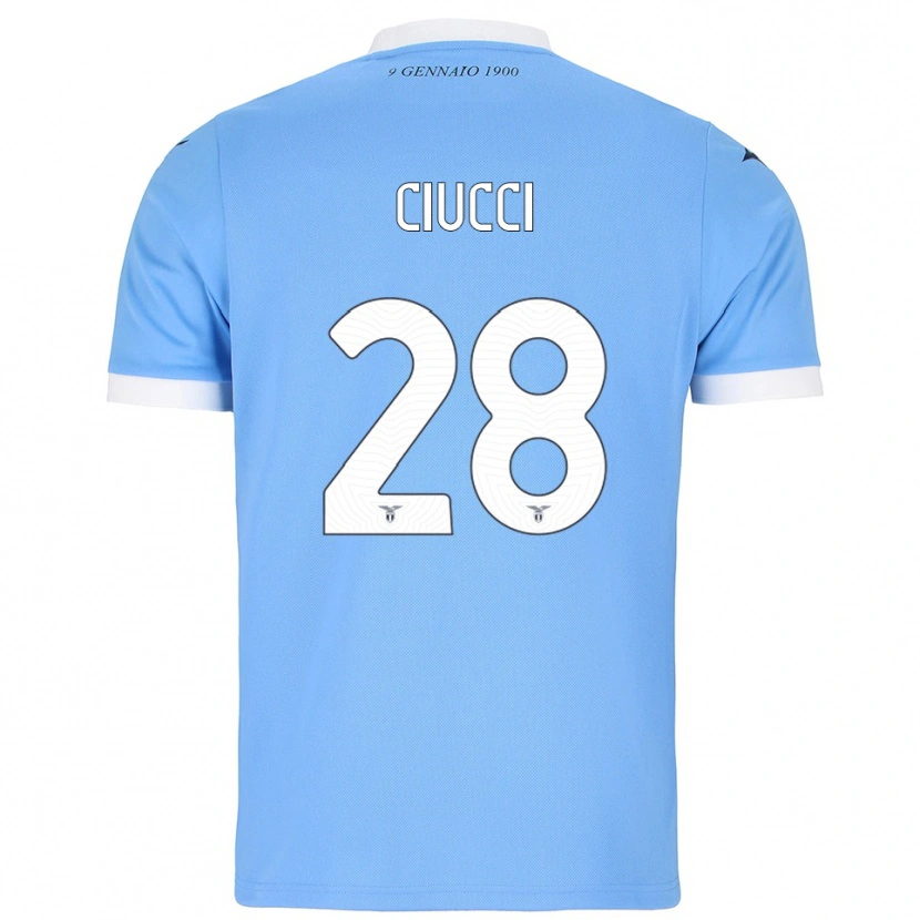 Danxen Kid Federico Ciucci #28 Sky Blue White Home Jersey 2025/26 T-Shirt