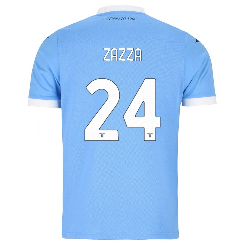 Danxen Kid Matteo Zazza #24 Sky Blue White Home Jersey 2025/26 T-Shirt