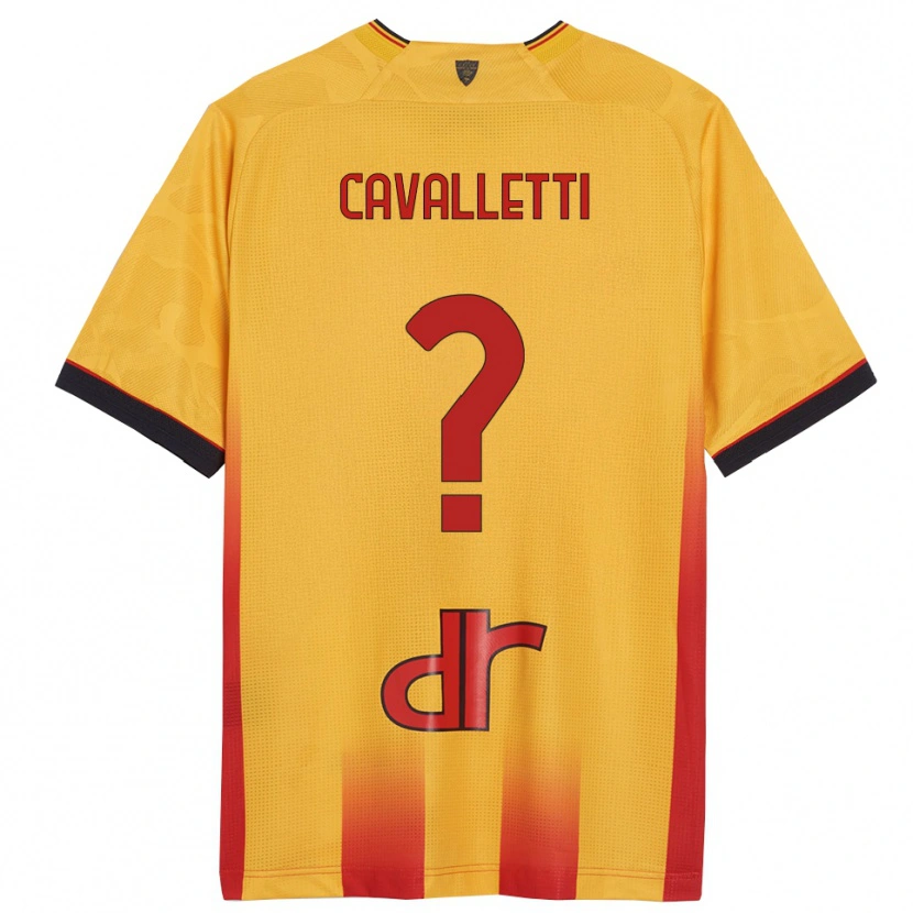 Danxen Kid Cristian Cavalletti #0 Yellow Orange Home Jersey 2025/26 T-Shirt