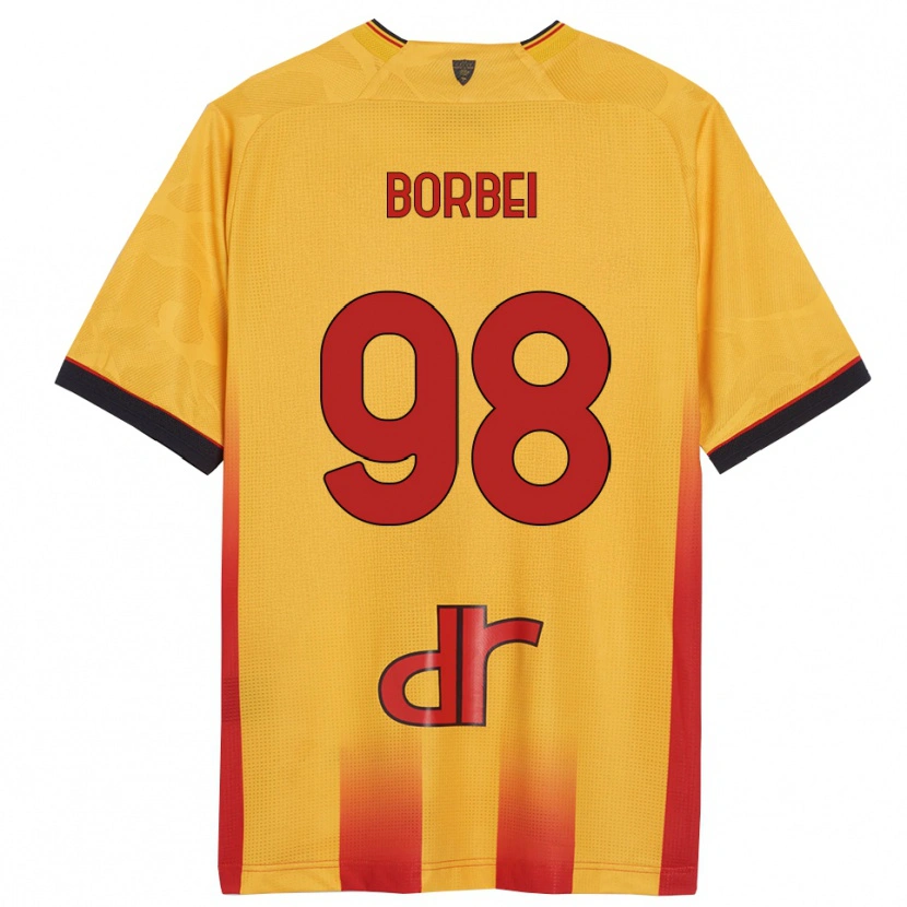 Danxen Kid Alexandru Borbei #98 Yellow Orange Home Jersey 2025/26 T-Shirt