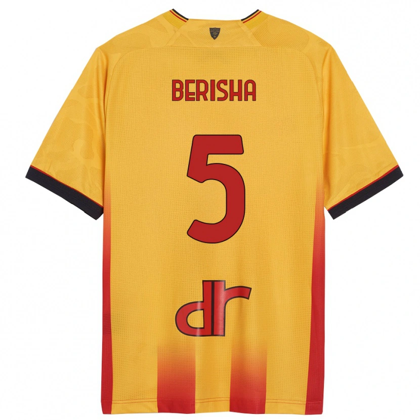 Danxen Kid Medon Berisha #5 Yellow Orange Home Jersey 2025/26 T-Shirt