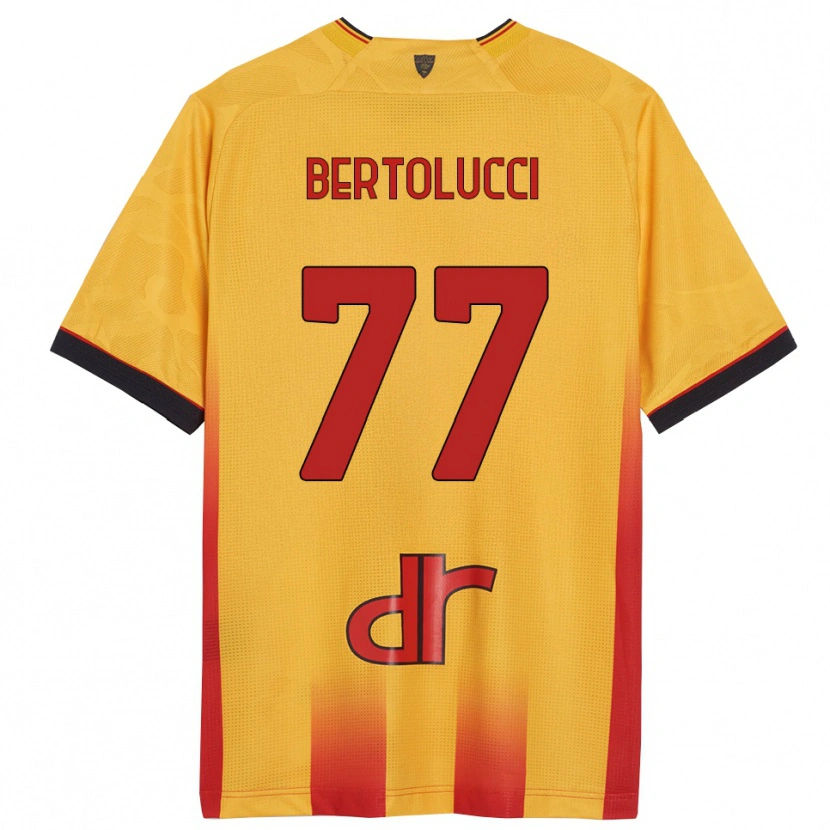 Danxen Kid Sandro Bertolucci #77 Yellow Orange Home Jersey 2025/26 T-Shirt