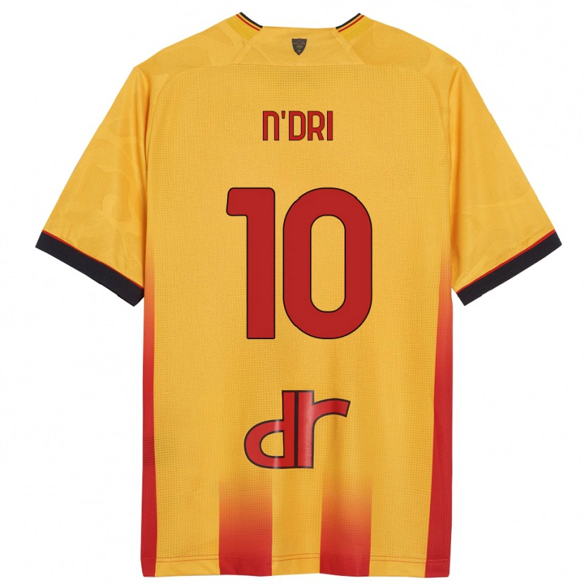 Danxen Kid Konan N'dri #10 Yellow Orange Home Jersey 2025/26 T-Shirt