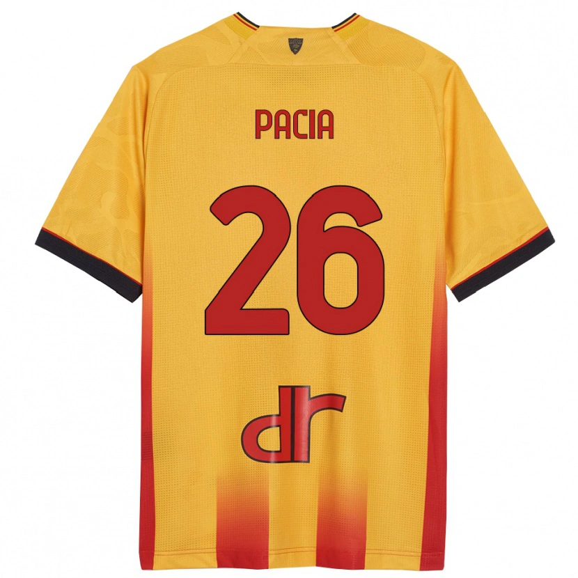 Danxen Kid Fabiano Pacia #26 Yellow Orange Home Jersey 2025/26 T-Shirt