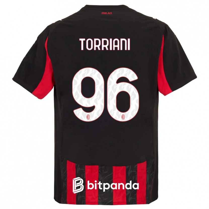 Danxen Kid Lorenzo Torriani #96 Red Black Home Jersey 2025/26 T-Shirt