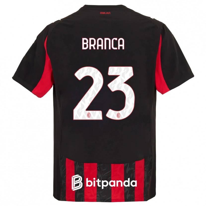 Danxen Kid Simone Branca #23 Red Black Home Jersey 2025/26 T-Shirt