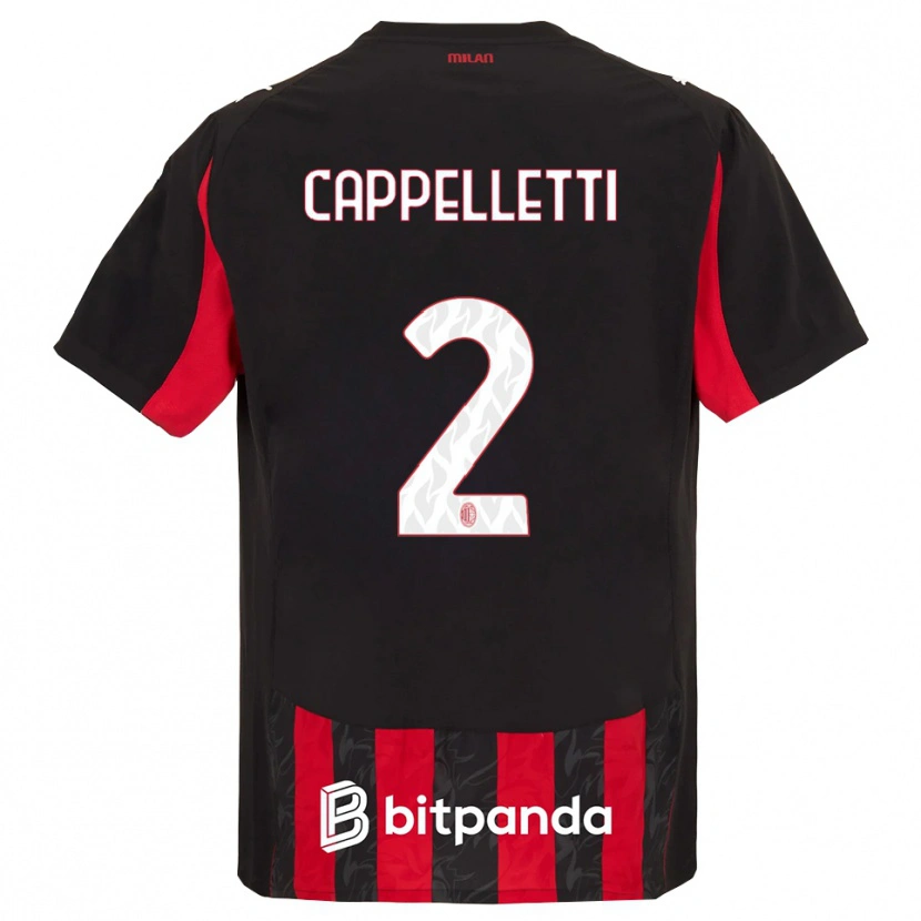 Danxen Kid Mattia Cappelletti #2 Red Black Home Jersey 2025/26 T-Shirt