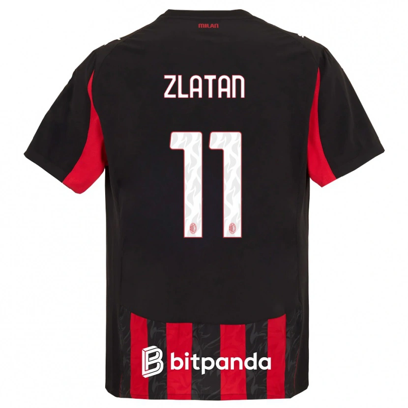 Danxen Kid Zlatan Ibrahimovic #11 Red Black Home Jersey 2025/26 T-Shirt