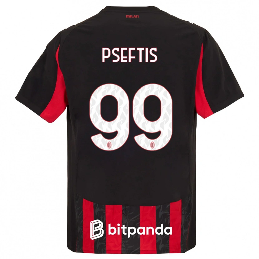 Danxen Kid Fotios Pseftis #99 Red Black Home Jersey 2025/26 T-Shirt