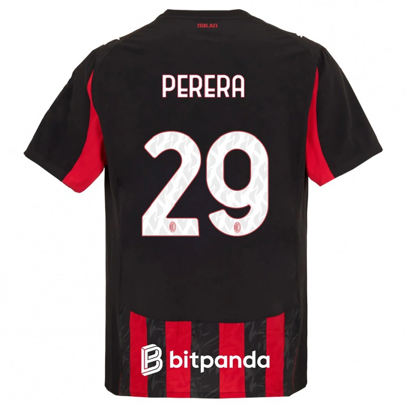 Danxen Kid Nirash Perera #29 Red Black Home Jersey 2025/26 T-Shirt