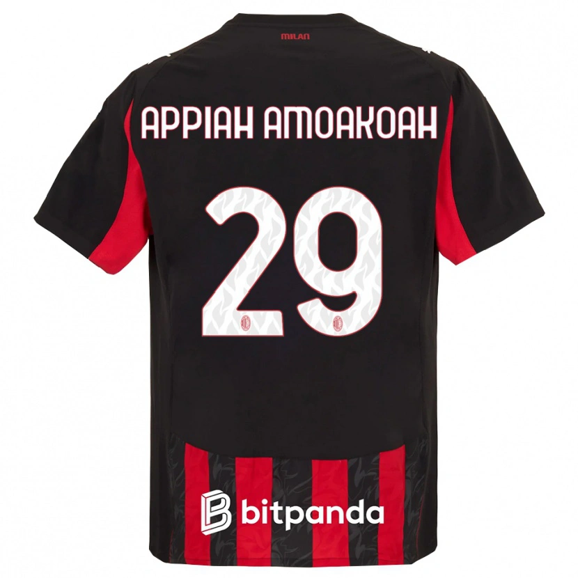 Danxen Kid Karen Appiah Amoakoah #29 Red Black Home Jersey 2025/26 T-Shirt