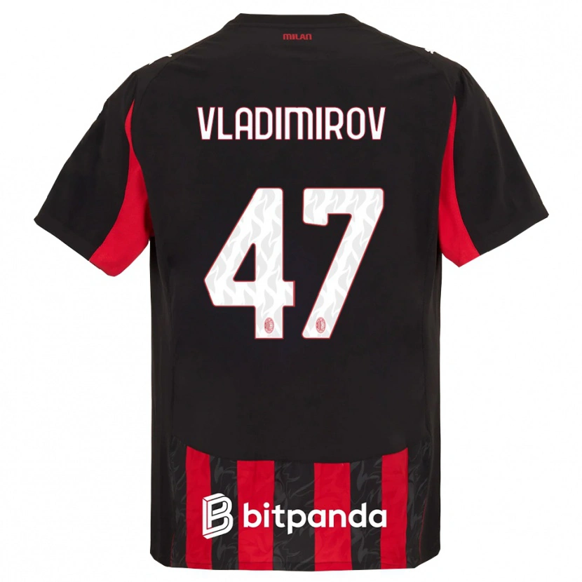 Danxen Kid Valeri Vladimirov #47 Red Black Home Jersey 2025/26 T-Shirt