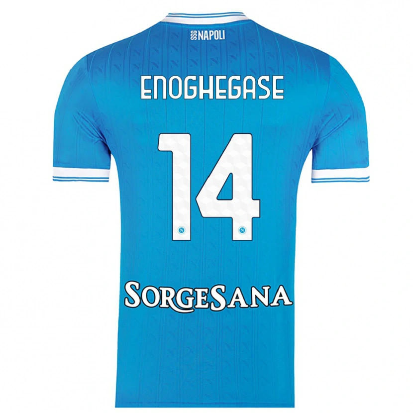 Danxen Kid Favour Enoghegase #14 Sky Blue White Home Jersey 2025/26 T-Shirt