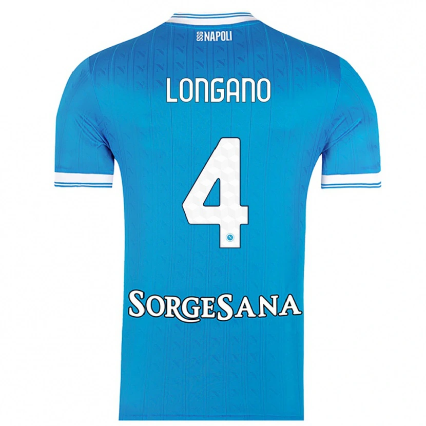 Danxen Kid Salvatore Longano #4 Sky Blue White Home Jersey 2025/26 T-Shirt