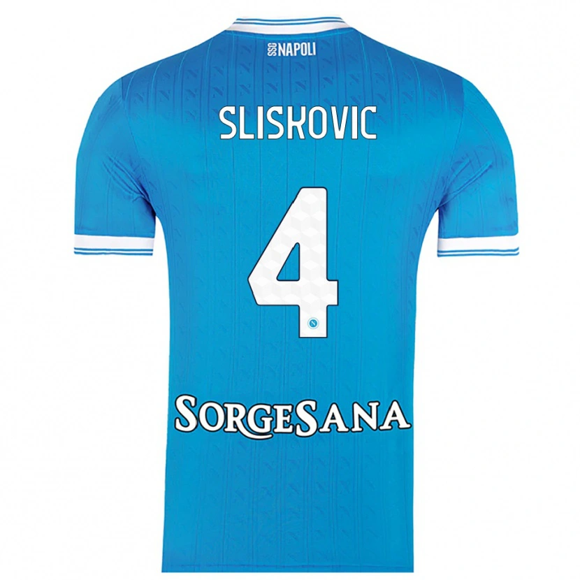 Danxen Kid Gloria Slišković #4 Sky Blue White Home Jersey 2025/26 T-Shirt