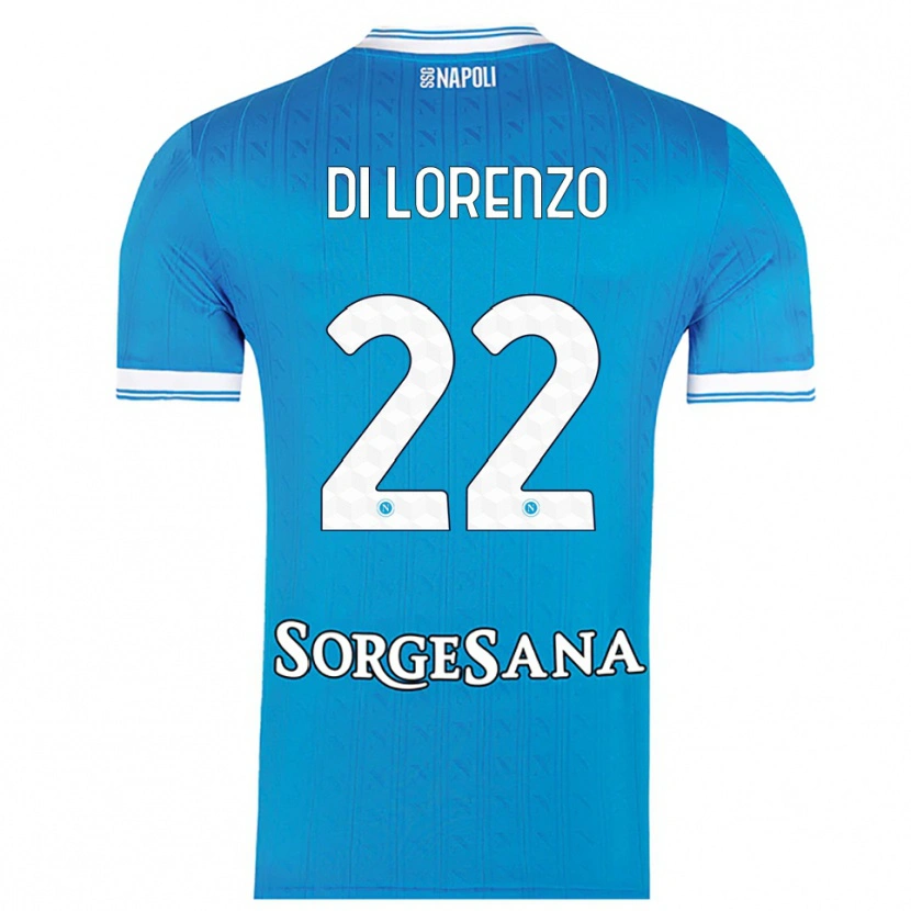 Danxen Kid Giovanni Di Lorenzo #22 Sky Blue White Home Jersey 2025/26 T-Shirt