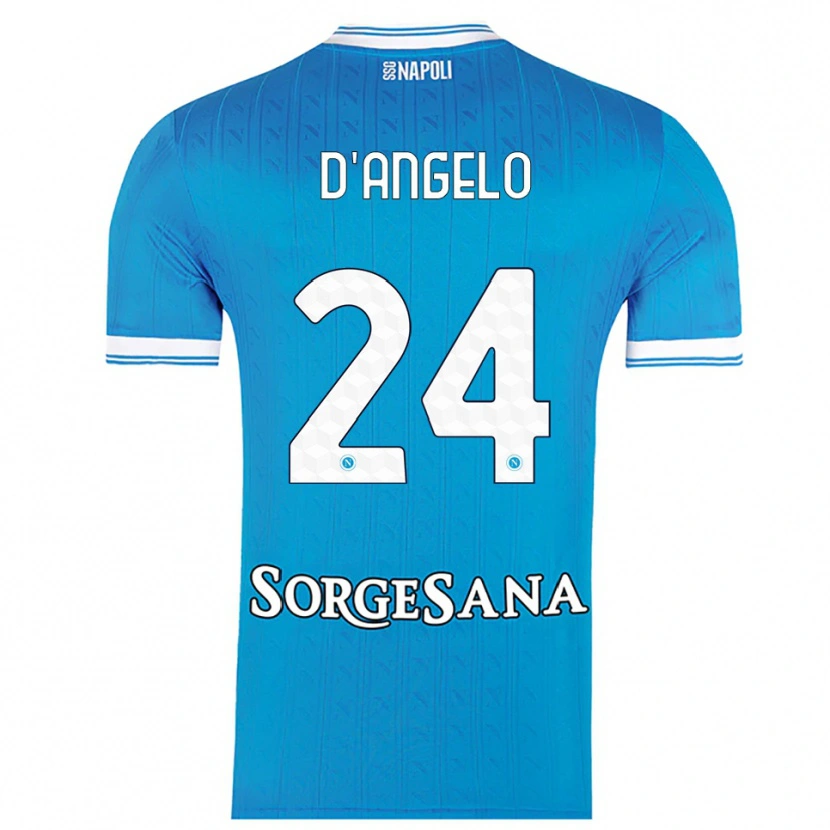 Danxen Kid Alessia D'angelo #24 Sky Blue White Home Jersey 2025/26 T-Shirt