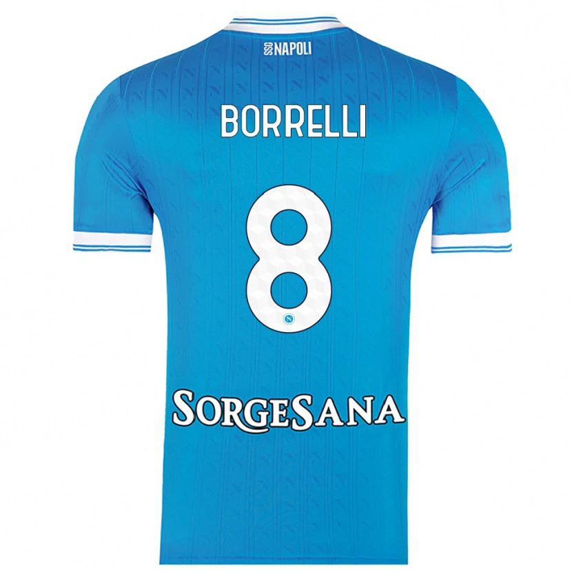 Danxen Kid Ciro Borrelli #8 Sky Blue White Home Jersey 2025/26 T-Shirt