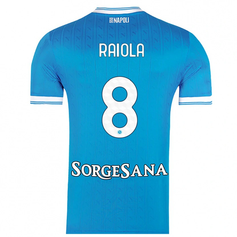 Danxen Kid Arturo Raiola #8 Sky Blue White Home Jersey 2025/26 T-Shirt