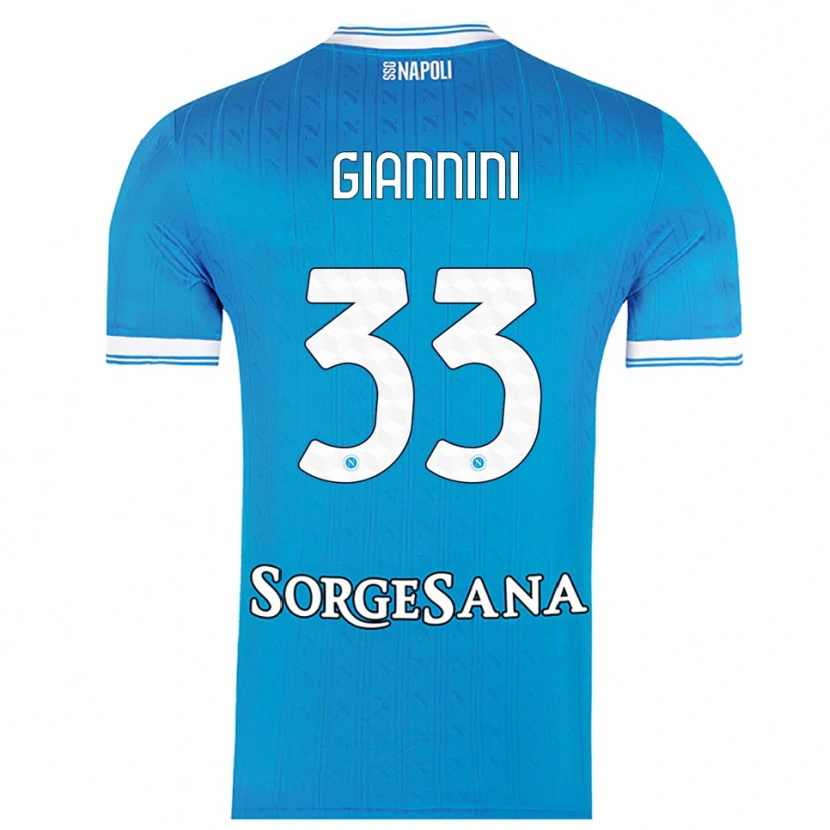 Danxen Kid Enrico Giannini #33 Sky Blue White Home Jersey 2025/26 T-Shirt