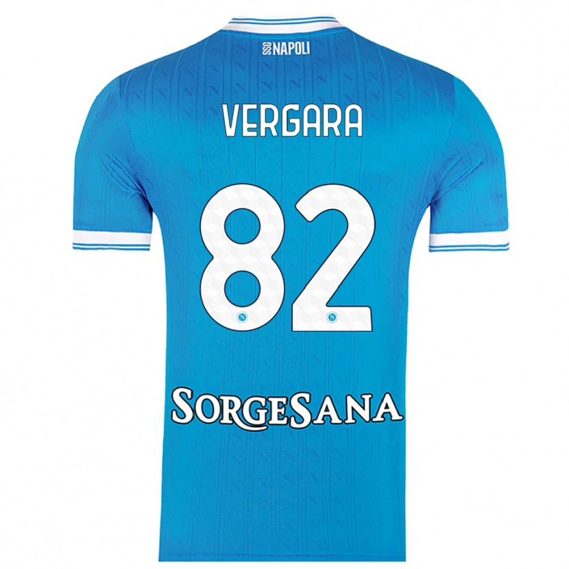 Danxen Kid Antonio Vergara #82 Sky Blue White Home Jersey 2025/26 T-Shirt