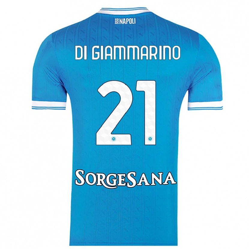 Danxen Kid Virginia Di Giammarino #21 Sky Blue White Home Jersey 2025/26 T-Shirt