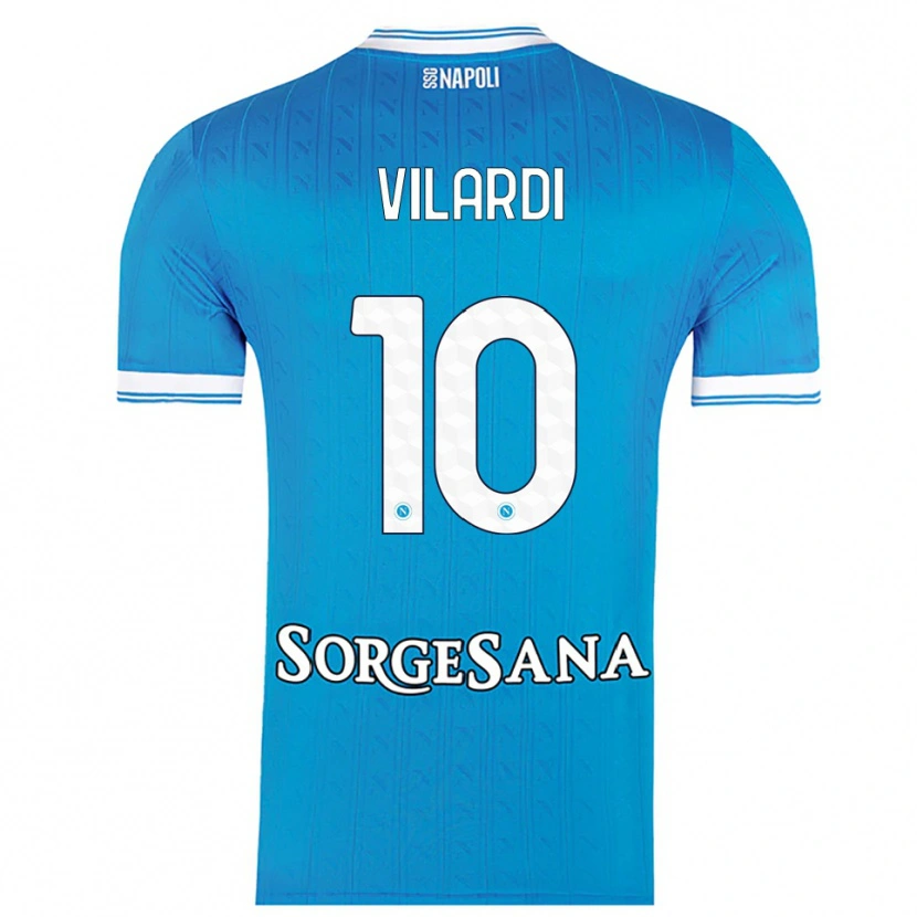 Danxen Kid Mario Vilardi #10 Sky Blue White Home Jersey 2025/26 T-Shirt