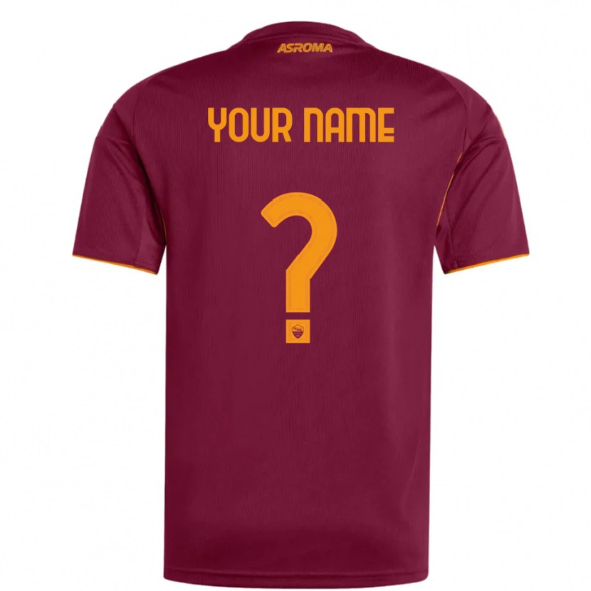Danxen Kid Your Name #0 Burgundy Orange Home Jersey 2025/26 T-Shirt