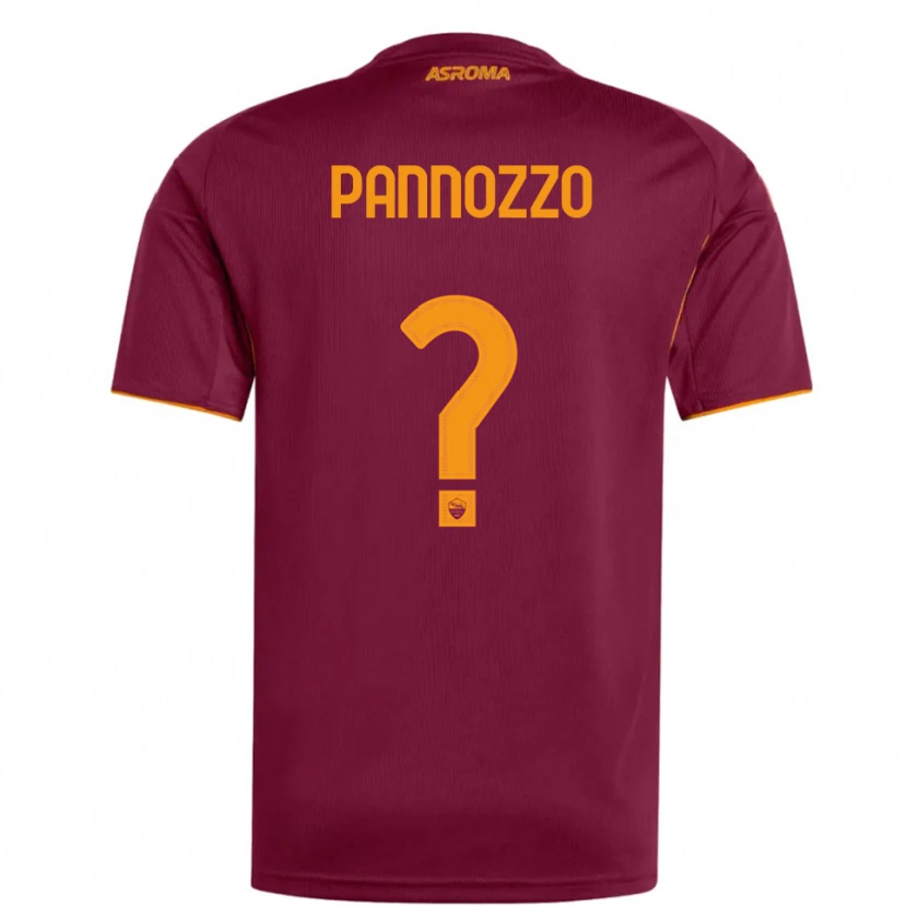 Danxen Kid Nicolò Pannozzo #0 Burgundy Orange Home Jersey 2025/26 T-Shirt