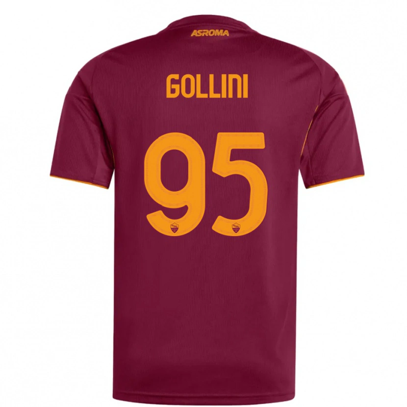 Danxen Kid Pierluigi Gollini #95 Burgundy Orange Home Jersey 2025/26 T-Shirt