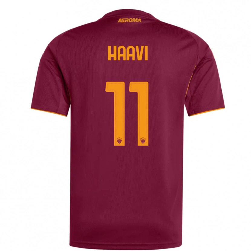 Danxen Kid Emilie Haavi #11 Burgundy Orange Home Jersey 2025/26 T-Shirt