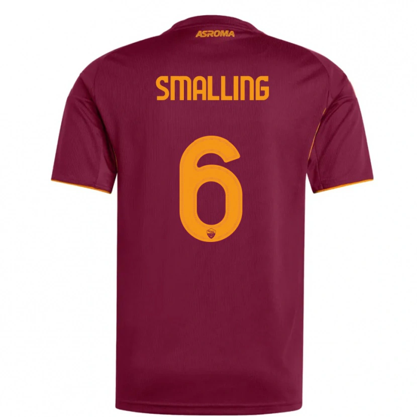 Danxen Kid Chris Smalling #6 Burgundy Orange Home Jersey 2025/26 T-Shirt