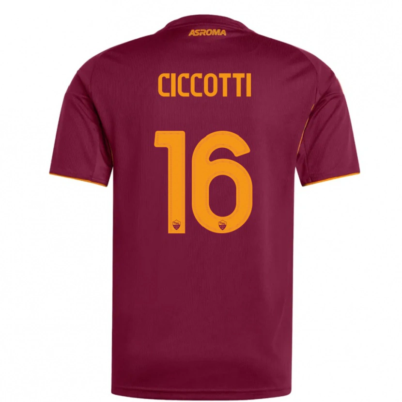 Danxen Kid Claudia Ciccotti #16 Burgundy Orange Home Jersey 2025/26 T-Shirt