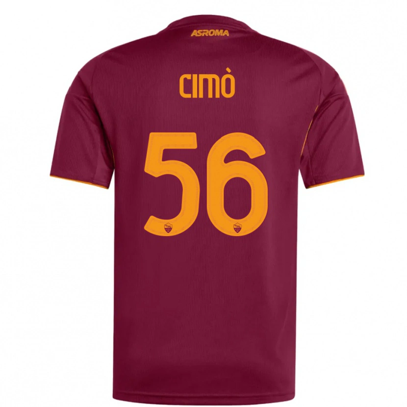 Danxen Kid Giada Cimò #56 Burgundy Orange Home Jersey 2025/26 T-Shirt