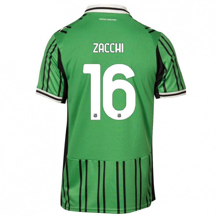 Danxen Kid Gioele Zacchi #16 Green Black Home Jersey 2025/26 T-Shirt