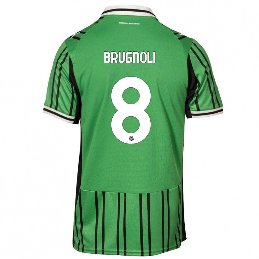 Danxen Kid Giuseppe Brugnoli #8 Green Black Home Jersey 2025/26 T-Shirt