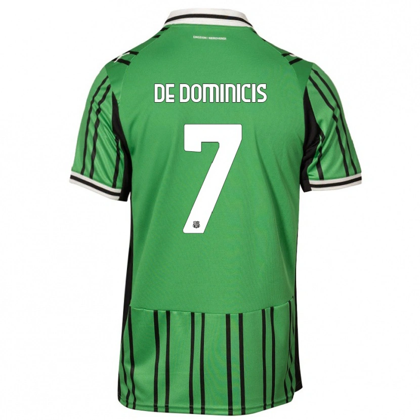 Danxen Kid Diego De Dominicis #7 Green Black Home Jersey 2025/26 T-Shirt