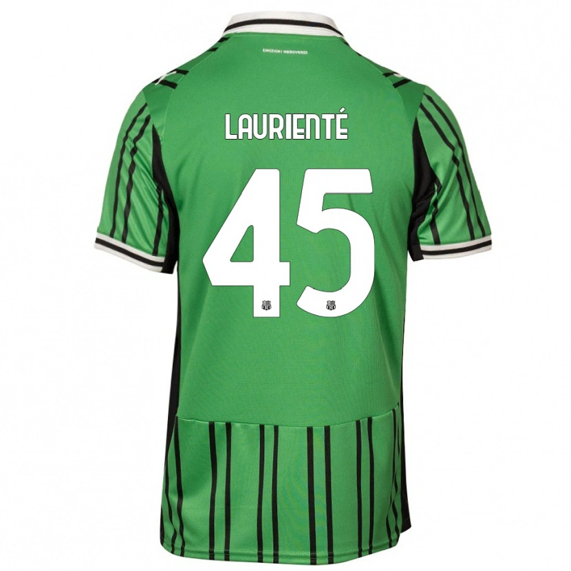 Danxen Kid Armand Laurienté #45 Green Black Home Jersey 2025/26 T-Shirt
