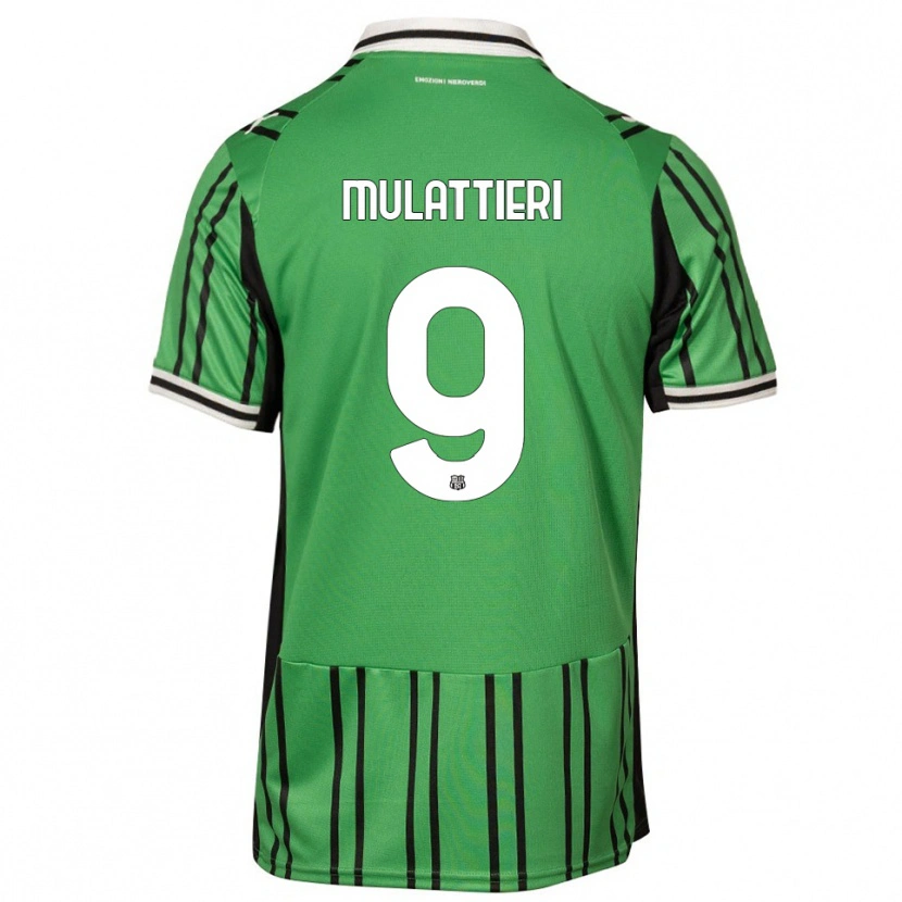 Danxen Kid Samuele Mulattieri #9 Green Black Home Jersey 2025/26 T-Shirt