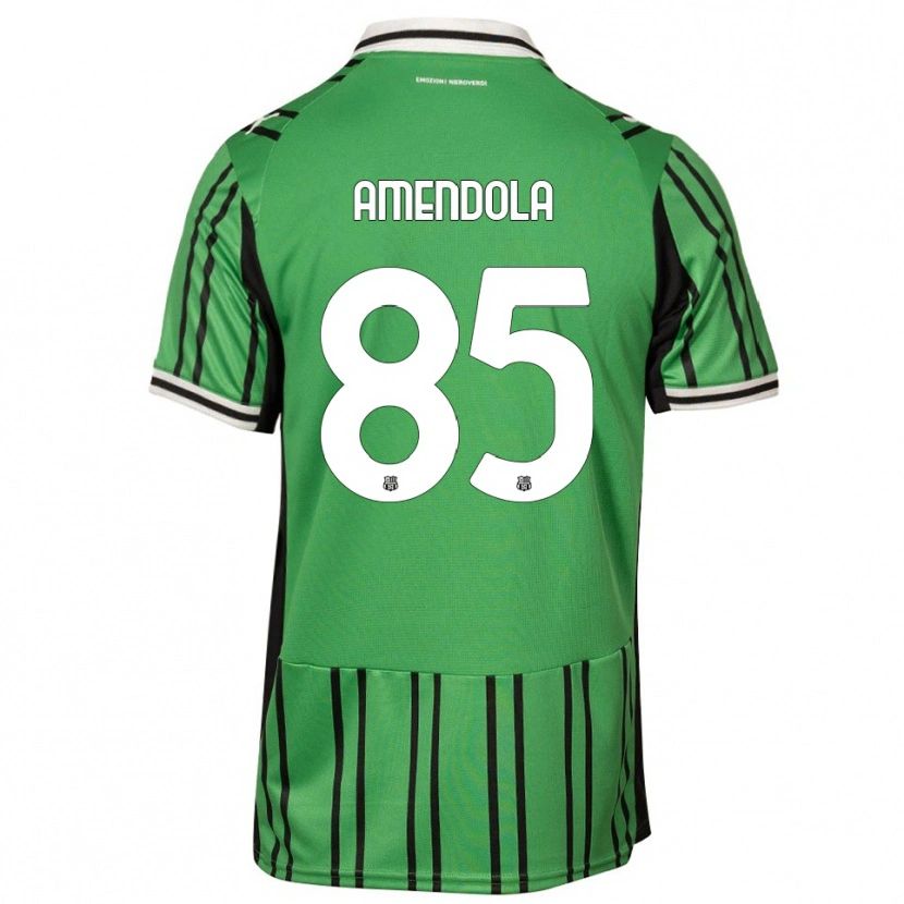 Danxen Kid Catello Amendola #85 Green Black Home Jersey 2025/26 T-Shirt