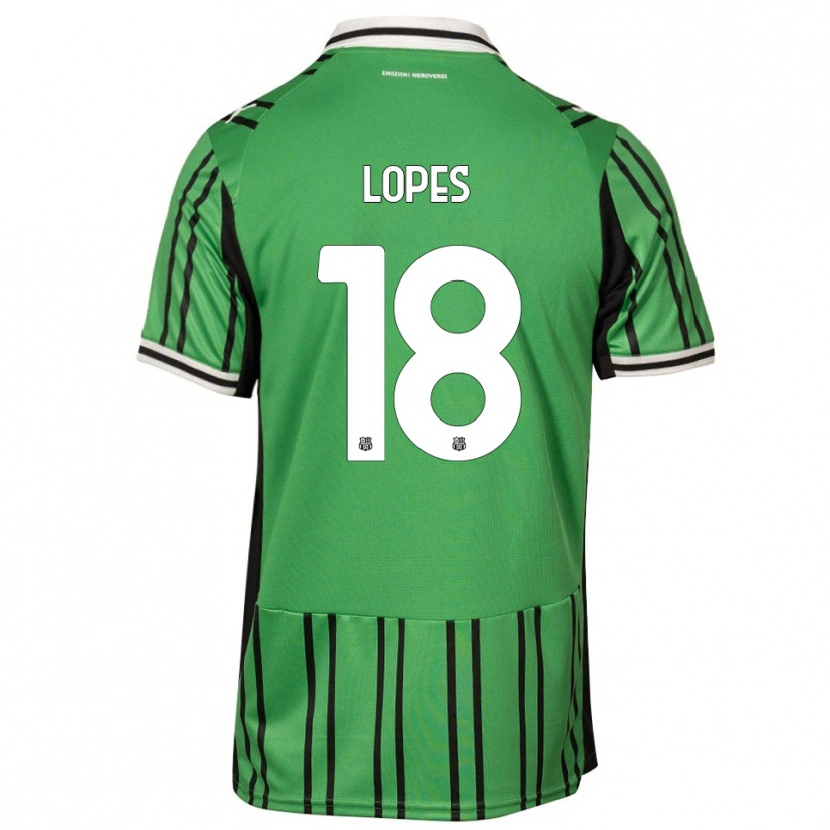 Danxen Kid Emerick Lopes #18 Green Black Home Jersey 2025/26 T-Shirt